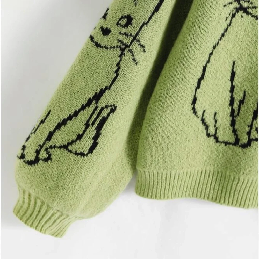 Sweater cats  size large small and medium new - Picture 3 of 5